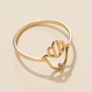 14k solid gold Hamsa ring | Hamsa Ring | Birthday Gift | Real Gold |